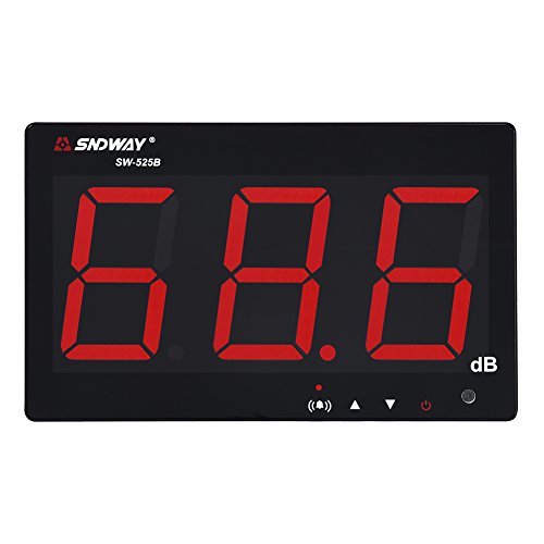 TOOLTOO Sound Meter - Digital High Accuracy Noise Level Measuring Device With Large Display 30-130dB, Accuracy 1.5dB, Wall-mounted for Home School