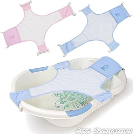 Baby Bath Net Adjustable Bathtub Support Blue Amazon Co Uk Baby Products