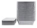 DOBI Aluminum Pans with Lids [50 Pack] - 2.25 lb. Medium Sized Disposable Aluminum Foil Take-Out Containers with Cardboard Lids