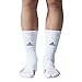adidas Unisex-US Traxion Menace Crew Football & Basketball Sock (1-Pair), White/Black/Light Onix/Onix, 6.5-9