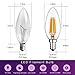 keymit KE-C35E124W-27-80-C LED Candelabra Dimmable Bulb New C35 E12 Base 4W 400LM 2700K Bulb-UL-E492997-Outdoor 6Pack