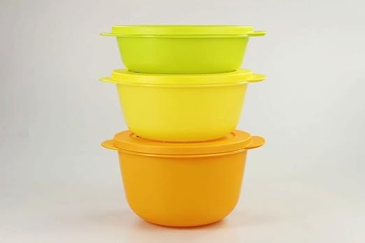 Tupperware Microondas crystalwave 2,0 L Naranja + 1,5 l amarillo + ...