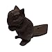 Cast Iron Decorative Squirrel Door Stop - Heavy Duty & Decorative Metal Door Stopper That can be Secured to The Floor - Vintage, Rustic Brown Chipmunk - Screw and Anchor Included - Screw in Wedge
