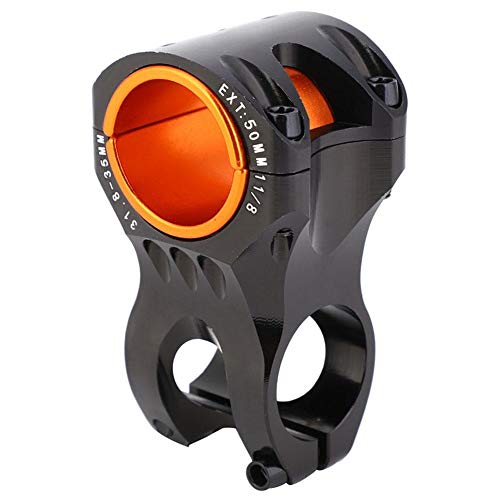 Alomejor 35mm Handlebar Stem High Strength Bike Stem Mountain Bike Handlebar Stem Riser for Road Mountain Bicycle (Black)