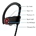 Bluetooth Headphones, Wireless Earbuds Microphone, Sports Earphones, IPX7 Waterproof Sweatproof Musical Headsets, Noise Cancelling HD Stereo Running Gym, up to 8 Hours Working Time