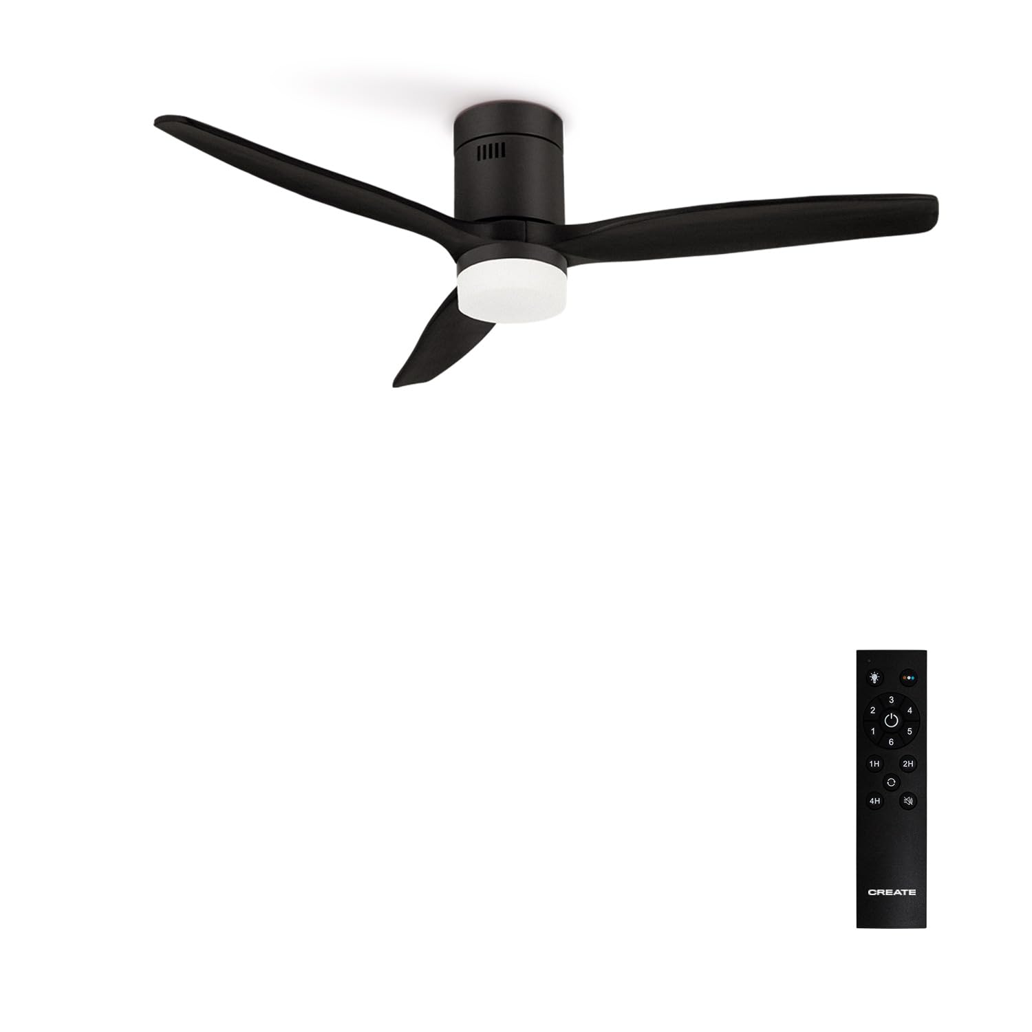 IKOHS LIGHTCALM Black - Ceiling Fan 40W DC Reverse
