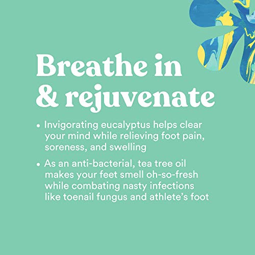 Asutra, Valentine's Gift Set–2 Items: Therapeutic Foot Soak, Tea Tree & Eucalyptus + All Natural, Anti-Fungal, Moisturizing Herbal Foot Cream