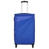 Safari Fabric 68 cms Blue Soft Side Suitcase (Mimik 4W 65 EC BLUE)