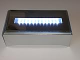 Rectangular 12 LED White Light Stand / Base for Crystal Glass Art by Santa Cruz Treasures
