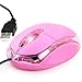 Daffodil WMS106B Wired Optical Mouse - 3 Button PC Mouse with Scroll Wheel and Internal LED Light - for Laptop/Netbook/Desktop Computers