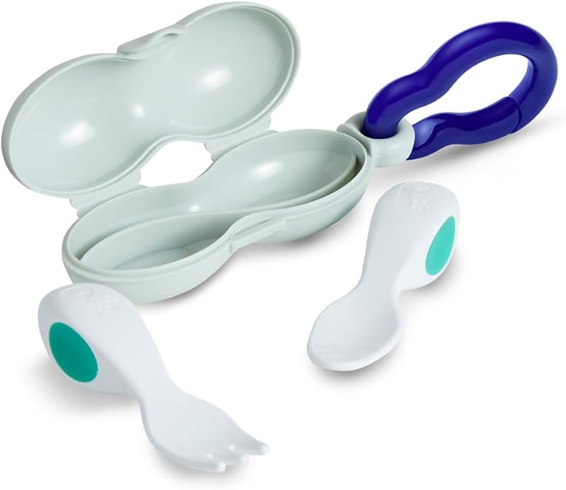 doddl Baby Cutlery Set 6–12 Months Spoon & Fork Fresh Green