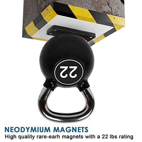 Magnetic Gun Mount & Holster for Vehicle and Home - HQ Rubber Coated 22 Lbs - Gun Magnet Firearm Accessories. Concealed Holder for Handgun, Rifle, Shotgun, Pistol, Revolver, Truck, Car, Safe