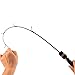[Clearance sales 30% OFF] Fiblink Graphite Portable Travel Ice Fishing Rod (26-28 Inches Medium and Medium Light Power)