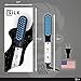 Squaresilk electric beard straightener comb for men-tame your frizzy beard with USA designed heated brush for men- smooth and styling quick mens hair with straightening comb dual volatage(110V-240V).