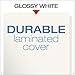 Oxford Laminated Twin-Pocket Folders, Letter Size, White, Holds 100 Sheets, Box of 25 (51704EE)