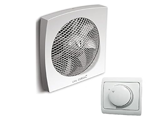Ventilatore Da Parete CATA LHV-160 - Design Elegante, Silenzioso, Portata 450 M³/h (Marca Originale Dal 1947) - Foto 2