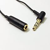 Replacement extension Audio Cable Cord for Bose On-ear Triport on Ear Headphones / Bose Audio Headphone Cable for QC2 / QC15 / QC3 / QC25 Headset - 3 Feet / 1 Meter - Black