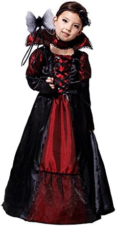 Amazon ハロウィン 衣装 子供 吸血鬼 悪魔 コスプレ ハロウィン仮装 キッズ ヴァンパイア 女の子 1 130cm キッズ コスチューム おもちゃ
