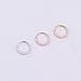 shoppingmal New arrival 1piece Gold Plated Shine CZ Heart & Circle Body Piercing Jewelry Hoop Earring Helix Tragus Daith Cartilage Piercing
