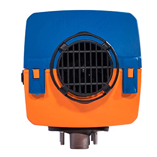 DOMINTY New 24V Air Diesel Fuel Heater 5KW Vehicle Heater LCD Monitor Silencer 5000W for Trucks Boats Bus Cars Motor-Homesvans Caravans RV's Camping Trailers Orange