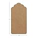 Brown Hang Tags, 200PCS Segarty Gift Tags with 393 Feet Twine String and Rectangle Blank Kraft Paper with Holes, Vintage for Handmade Christmas Thank You Birthday Father's Day Gift Tag