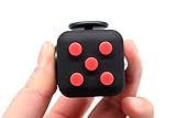 #1 Best Selling Fidget Cube | Best Reliever of Stress And Anxiety for Children and Adults | Anxiety Attention Toy | Black Red Cube