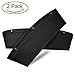 Car Side Pocket Organizer and Catcher (PU Leather) – Gap Filler – Stop the Drop in between Seats and Console – Car Storage Interior Accessories – Set of 2 (Black)