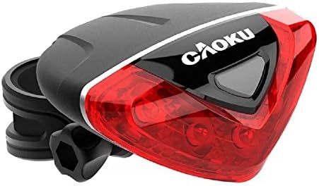 cAoku Bicycle Tail Light Led Waterproof Adjustable Bike Rear Light Battery Operated Heart Shape Flashing Taillight for Optimum Mountain Urban Cycling Safety