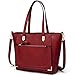 YNIQUE Women Top Handle Handbags Satchel Purse Tote Bag Shoulder Bag, Wine, Medium