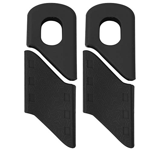 Jadeshay Bike Crank Protector,Silicone Bike Crank Protection Sleeve Arm Boots Protector Bicycle Accessory,4PCS (Color : Black) - Thumbnail 2