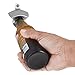 Barware Gear: Brushed Stainless Steel Wall Mounted Bottle Opener with Free SS Mounting Screws.Pop the cap open on your Soda and Beer Bottle