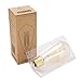 Vintage Edison Bulbs, Elfeland 40W Dimmable Squirrel Cage Filament Vintage Light Bulbs ST58 Antique Teardrop Design Retro Pendant Lights for Restaurant Home Office E26/E27 110-130V (6 Pack)