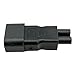 ACA1016 IEC C5 Laptop Connector to IEC C14 3 Prong Plug Adapter with UL Certification. Allows You to Convert Your Laptop to The Standard IEC 3 Prong Cord.