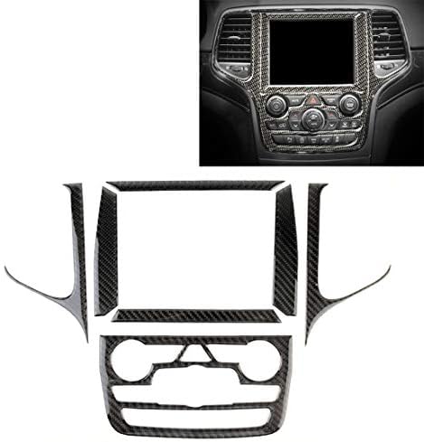YKDY UK Car Central Control Navigation Carbon Fiber Decorative Sticker for Jeep Grand Cherokee
