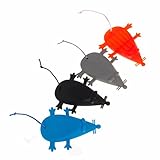 GOOTRADES Set of 4 Silicone Door Stopper ,Mouse Style Door Wedge Finger Protector Keep Door and Window Open