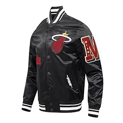 Pro Standard Mens NBA Miami Heat Old English Satin