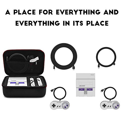 image for VORI Case for Nintendo SNES Classic - Travel Hard Carrying Case for Su