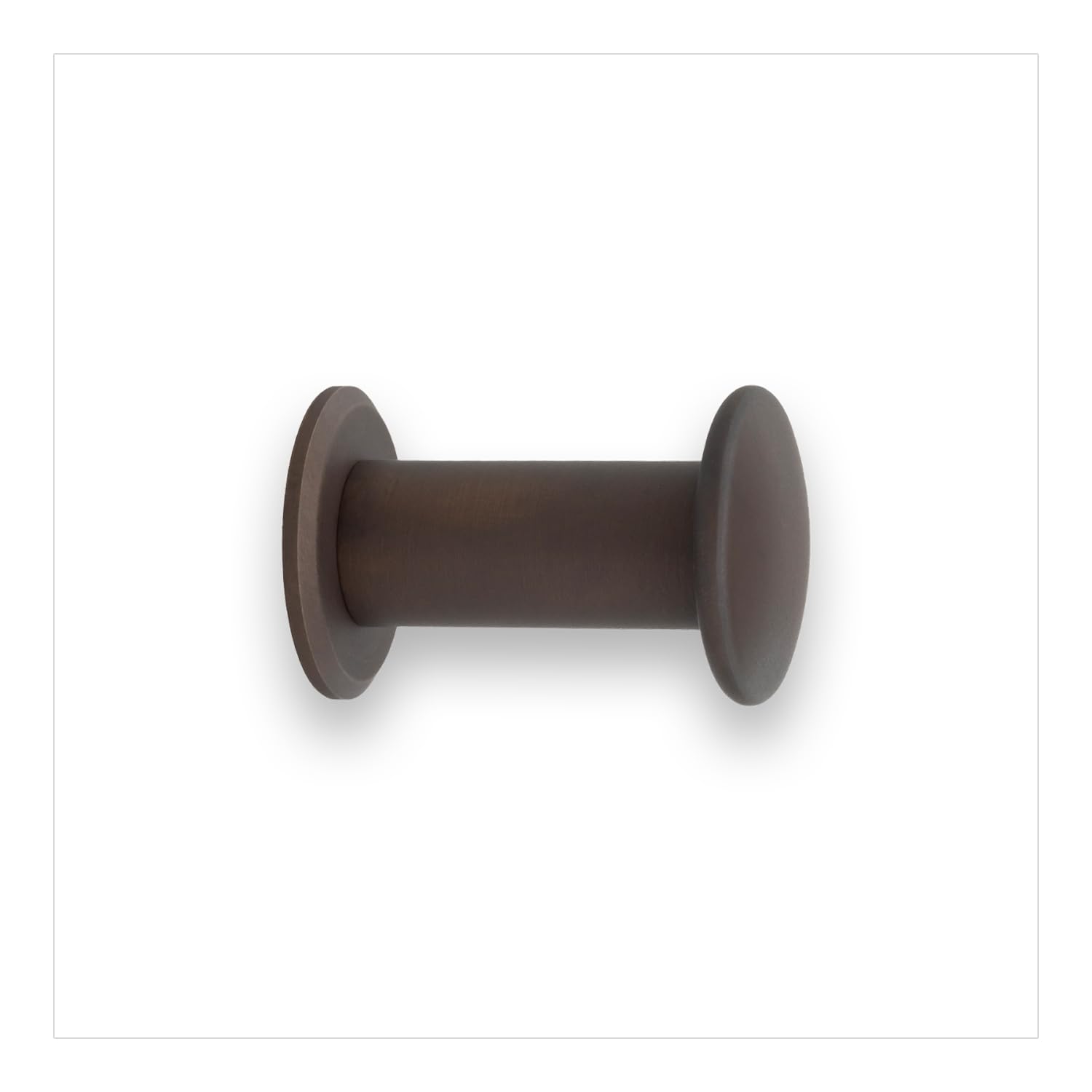 EVI Herrajes | Coat Hook | Brass -Rustic Finish | for Hanging Clothes, Coats or Towels | Towel Rail with Invisible Screw | Bathroom Wall Hanger | 188CBLRU