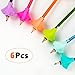 COTENIOGYouly Pencil Grips Innovative Ergonomic Pen Writing Aid Grip Trainer Posture Correction Finger Grip for Kids Preschoolers Special Needs 6 Pack