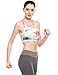 Ekouaer Womens Printed Sports Bra Medium Support Racerback Push up Bra