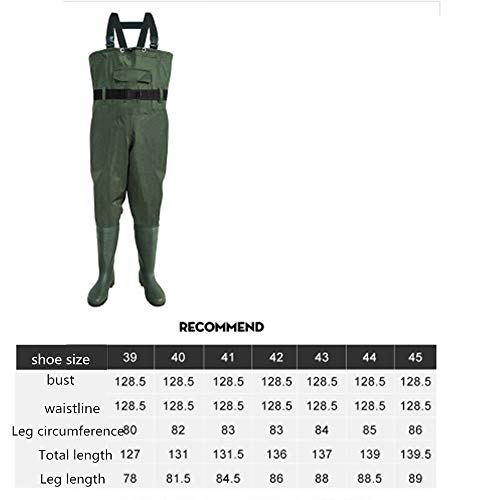 Licht Waten Hosen Firm Angeln Wader for Männer Frauen wasserdichte Jagd-Wathose mit Stiefel Gürtel Leichtes atmungsaktiv… – Bild 8