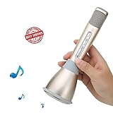 LLUNCC Bluetooth Rechargeable Handheld Speaker with Microphone - Gold