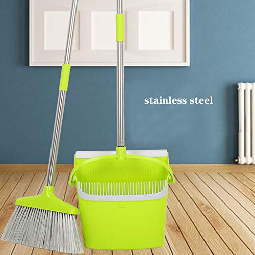 Nesee Extendable Broom and Dustpan Set,Self-Cleaning Broom Bristles Ideal for Kitchen, Home and Lobby Broom and Dustpan Combo （Ship from US） (B) - Thumbnail 3