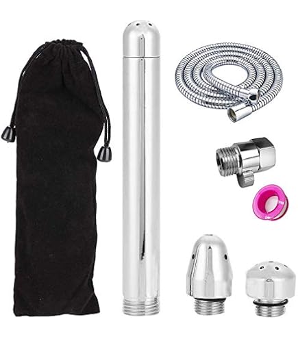 Juego De Ducha De 5 Orificios Para Higiene Íntima - Aluminio, Roscas 1/2", Con Boquilla De Limpieza
