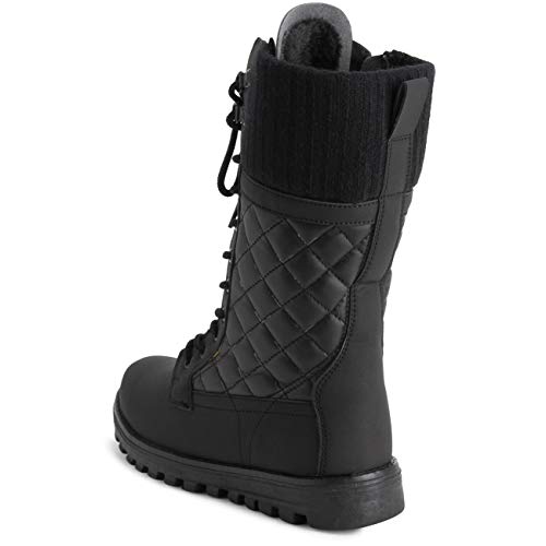 POLAR-Womens-Faux-Fur-Warm-Thermal-Waterproof-Outdoor-Walking-Snow-Winter-Rubber-Sole-Calf-Boots