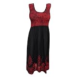 Womens Sundress Lace Work Embroidered Halter Neck Beach Summer Dresses