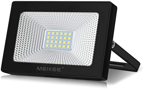 MEIKEE Led Floodlight Outdoor, 20W LED Security Light, IP66 Waterproof Super Bright led Spot Lights Daylight White Light for Garden, Yard, Garages, Warehouse, Patio, Billboard