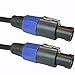 MCSPROAUDIO 12 Gauge speakon compatible speaker cables 2 CABLE PACK (50 Foot each speakon to speakon)