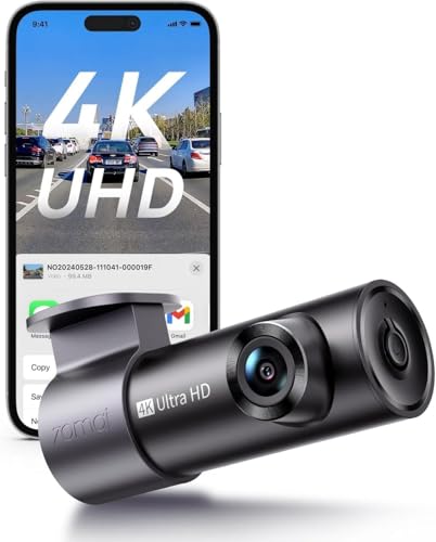 70mai M310 Plus 4K Car Front Dashcam, 2160P Mini Dash Cam with 360° Rotation, WiFi & G-Sensor, Super Night Vision & WDR, F1.55 Aperture, 24h Parking Monitoring, Loop Recording, Max. 256 GB