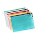 15 Pcs A4 Size Zipper File Bags 5 Colors Waterproof PVC Bag Use for Business Document Organizer and Office Stationery Storage